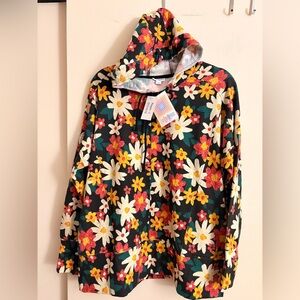LuLaRoe Regan Pull Over Hoodie Size L NWT